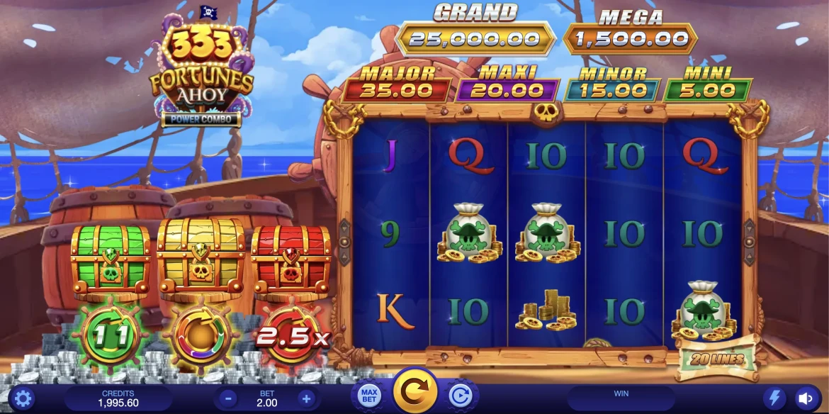 333 Fortunes Ahoy Power Combo