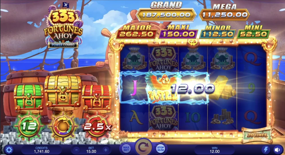 333 Fortunes Ahoy Power Combo Slot